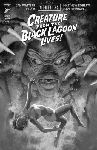 UNIVERSAL MONSTERS CREATURE FROM THE BLACK LAGOON LIVES #3 (OF 4) CVR D INC 1:25 JULIAN TOTINO TEDESCO CLASSIC HORROR VAR