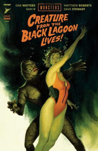 UNIVERSAL MONSTERS CREATURE FROM THE BLACK LAGOON LIVES #3 (OF 4) CVR F INC 1:75 DAVID TALASKI VAR