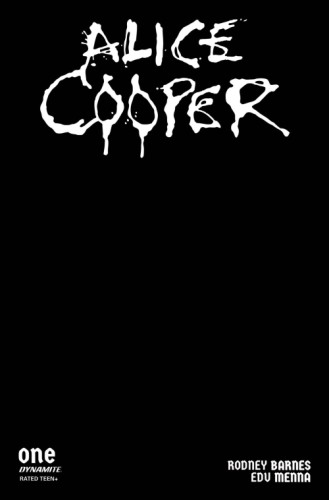 ALICE COOPER #1 (OF 5) CVR M FOC BLACK BLANK AUTHENTIX