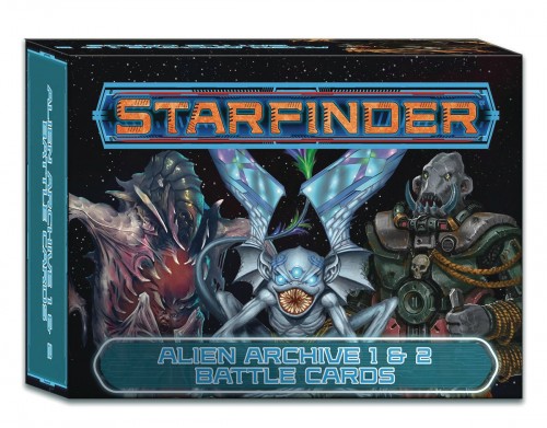 STARFINDER RPG ALIEN ARCHIVE 1 & 2 BATTLE CARDS